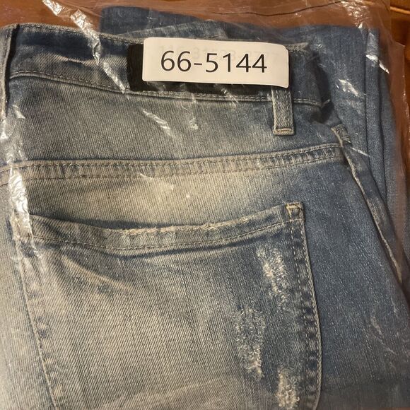 Represent Jeans Womens Size 10 Blue Destroyed Medium Wash Denim 30x32 - Picture 10 of 10